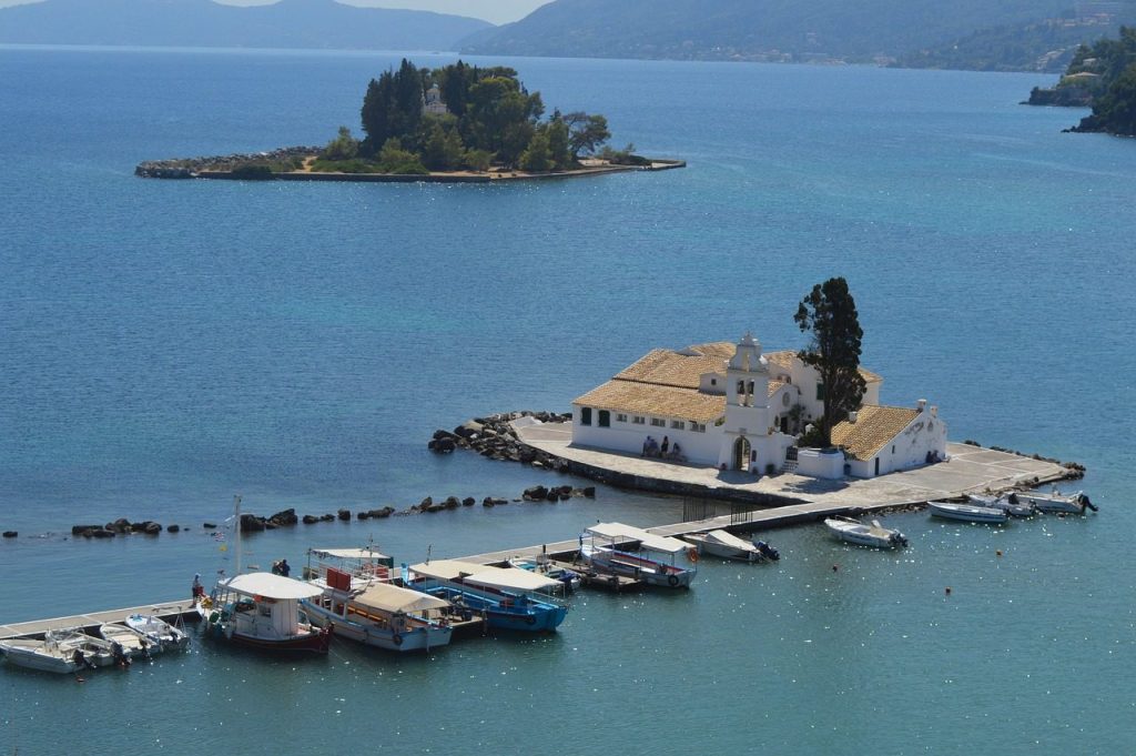 greece, corfu, corfu island, pontikonisi, hellas, sea, island, sky, summer, holidays, greek summer, mediterranean, nature, coast, travel, vacation, relax, seaside, beach, corfu, corfu, corfu, corfu, corfu
